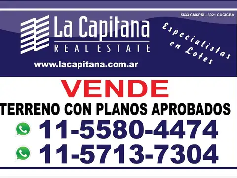 Lote, Belgrano R, Zarraga 3600, para 780m2 construibles