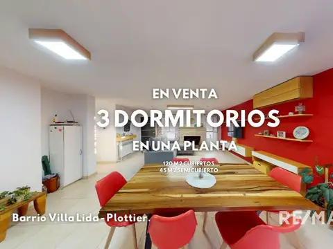 VENTA CASA 1 PLANTA 3 DORMI. VILLA LIDA - PLOTTIER
