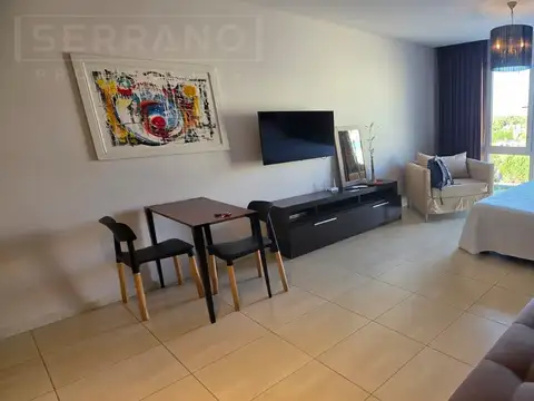 Alquiler, departamento monoambiente con cochera, en la Bahia, Nordelta