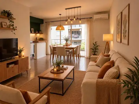 Departamento 2 ambientes con cochera, en alquiler, Complejo Los Naranjos, Tigre