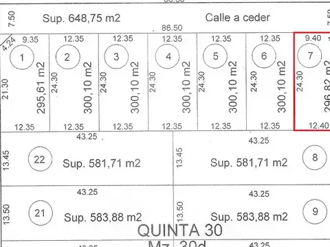 Terreno en Venta en Zona Sur, USD 9.000