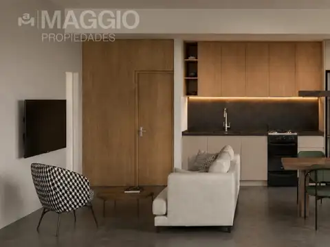 Departamento 2 ambientes con 1 baño
