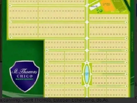 Lote en venta en Saint Thomas Chico. Canning, Esteban Echeverría.
