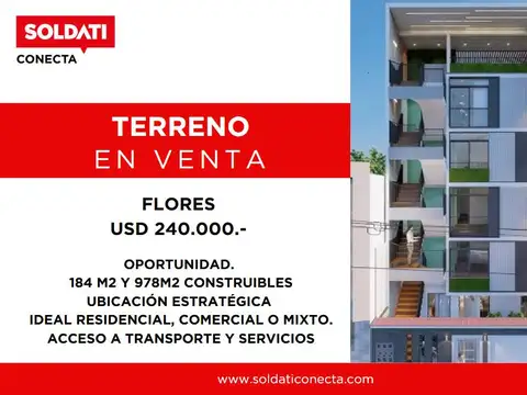 Terreno en Flores