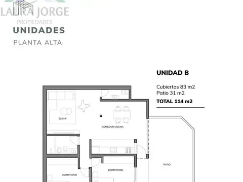 Departamento en Venta de 3 ambientes