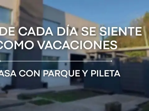 CASA VENTA VILLA LUZURIAGA CON PARQUE Y PILETA