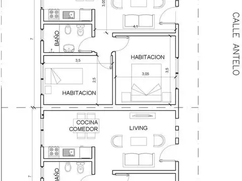 Casa en Venta de 2 dormitorios