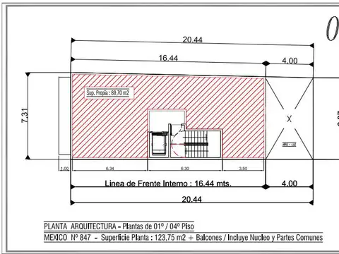Terreno en Venta 20  mts Fondo