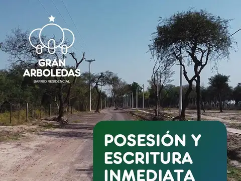 Terrenos en "GRAN ARBOLEDAS". Dos lotes contiguos.