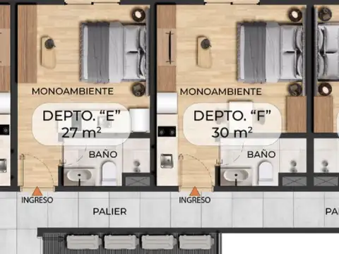 Departamento en Venta de Monoambiente