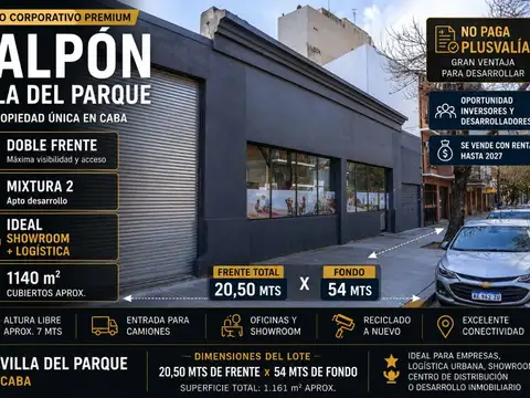 VENTA GALPON PREMIUM 21 MTS DE FRENTE