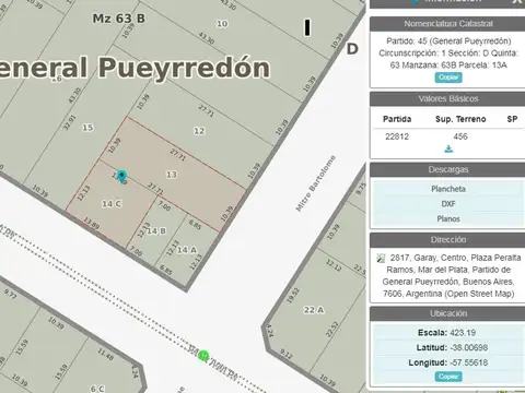 Terreno en Venta en Chauvin, USD 360.000