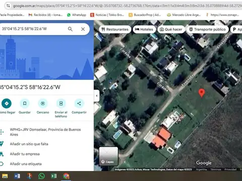 Terreno en Venta en Domselaar, USD 11.000