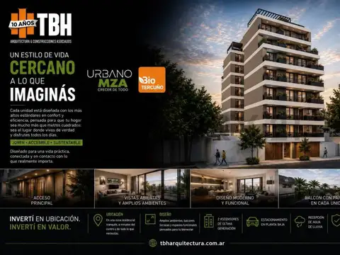 URBANO MENDOZA - NUEVO EDIFICIO DE POZO EN EL CENTRO DE GENERAL PACHECO