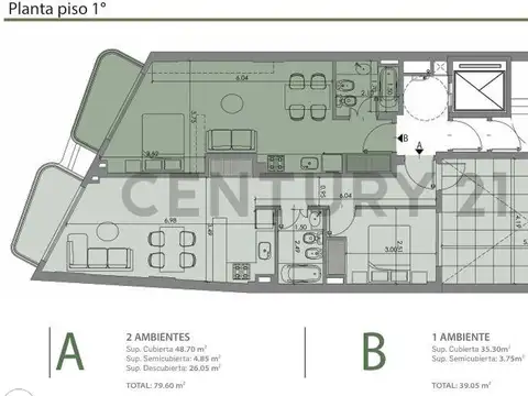 Departamento en Venta en Villa Crespo, USD 180.128