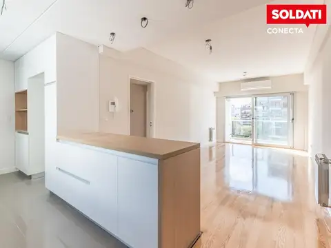 Departamento en  venta de 2 ambientes al contrafrente con balcón en Caballito