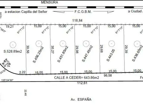 Terreno en Venta en Capilla del Señor, USD 11.111