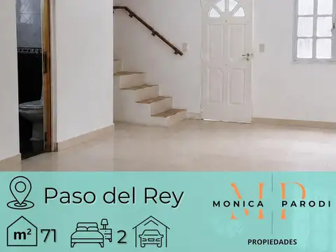 DÚPLEX DE TRES AMBIENTES EN VENTA EN PASO DEL REY