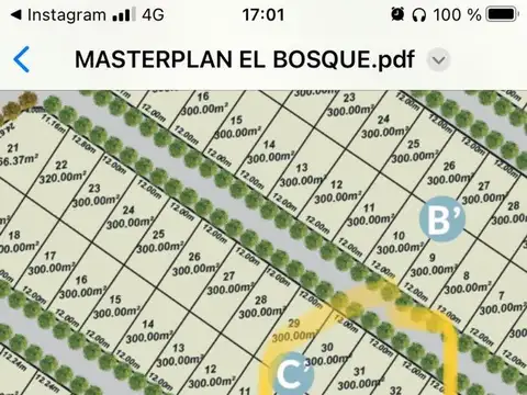 LOTE EN VENTA B° PRIVADO EL BOSQUE