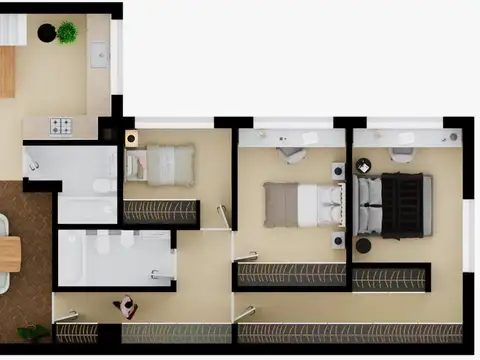 Depto Tipo Casa en Venta en Olivos, USD 283.000