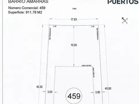 VENDE LOTE A LA LAGUNA EN PUERTOS ESCOBAR BARRIO AMARRAS FINANCIADO TOMA PERMUTA