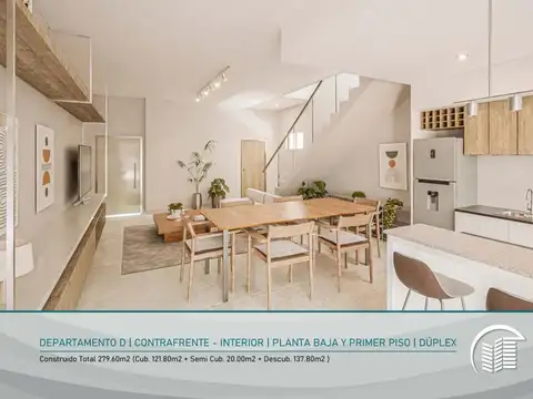 Departamento 4 ambientes con 2 baños