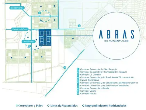 Terreno en Venta en Abras De Manantiales, USD 53.000