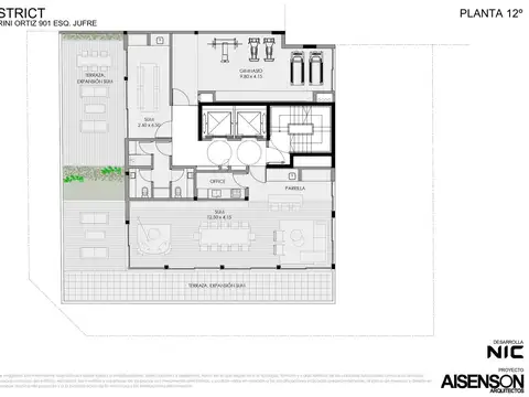 Proyecto Aisenson - Nic District - 4 ambientes c/dependencia - Entrega septiembre 2027