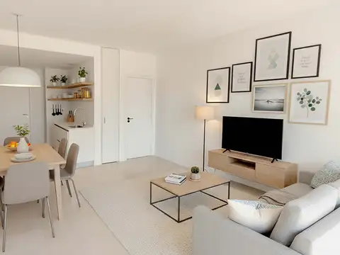 Monoambiente en Devoto con balcón y parrilla