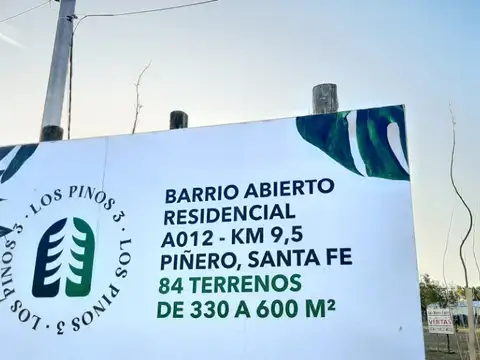 Terreno en Venta en Piñero, USD 15.000