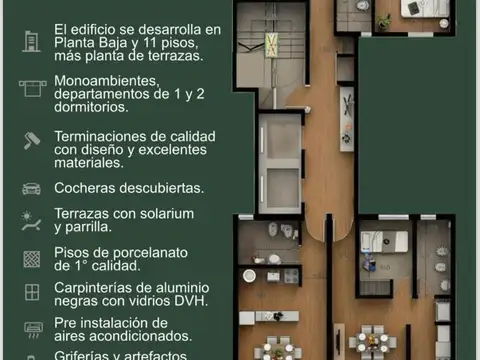Departamento en Venta de 3 ambientes