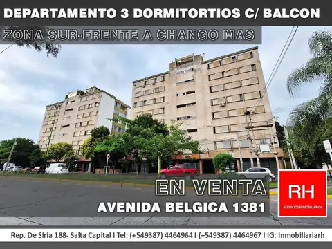 DEPARTAMENTO 3 DORMITORIOS- FRENTE A CHANGO MAS- VENTA