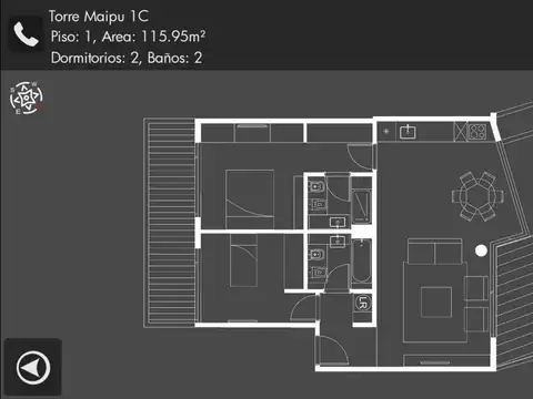 Departamento en Venta en Vicente Lopez, USD 157.662