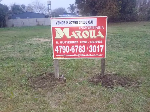 VENTA de 2 Terrenos de 700 m² cada uno en Zelaya