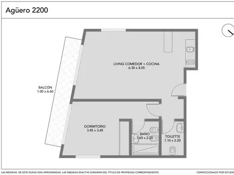 Departamento en Venta de 2 ambientes