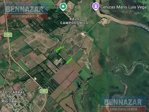 Campo en Rio Tala
