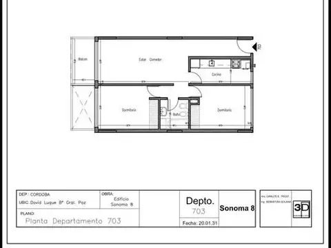 Departamento en Venta con 1 cocheras
