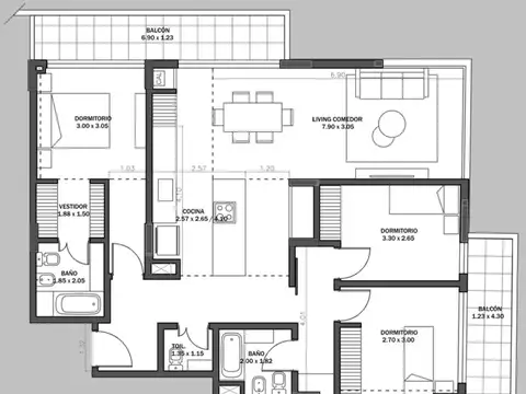 Departamento en Venta en Villa Urquiza, USD 320.000