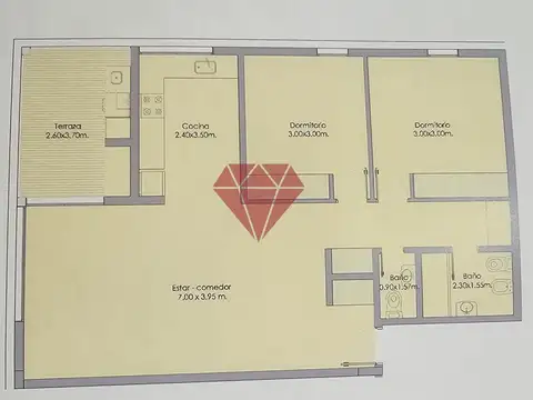 Departamento en Venta de Monoambiente