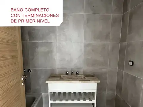 Departamento 2 ambientes con 1 baño