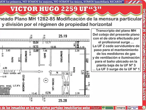 Victor Hugo 2259 , Piso PB