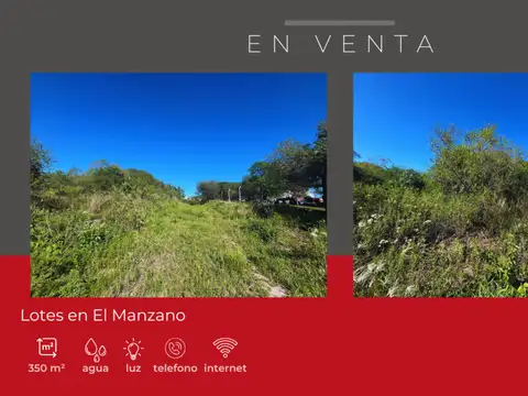 Terreno en Venta en El Manzano, USD 8.500