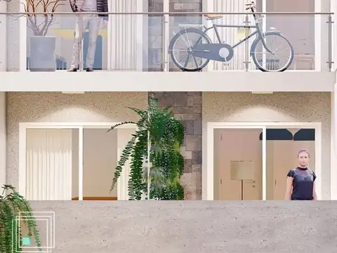Departamento Monoambiente con 1 baño