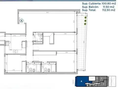 Departamento en Venta de 2 dormitorios