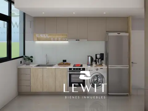 Departamento 2 ambientes con 1 baño