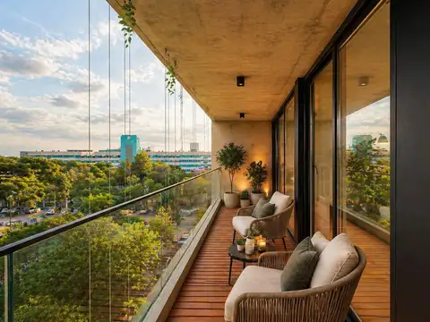 Piso único 4 Ambientes con balcón aterrazado y parrilla
