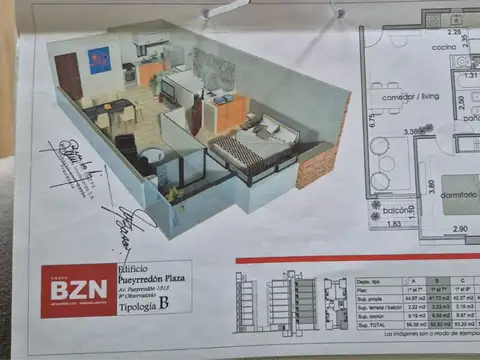 Departamento en Venta de 3 ambientes