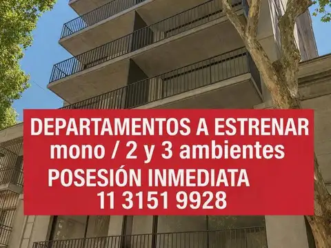 Venta Depto a ESTRENAR próxima entrega Monoambiente Terraza propia Amenities