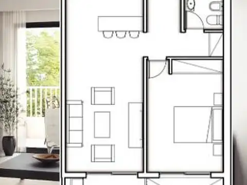 Departamento en Venta con 1 cocheras