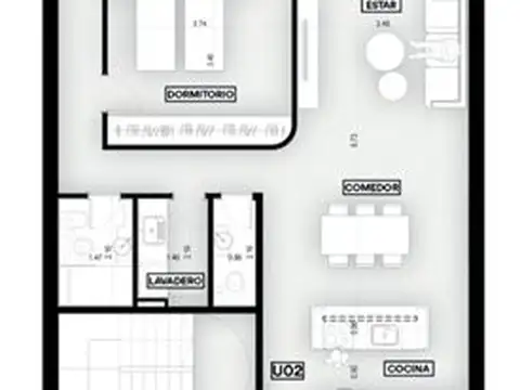 Departamento en Venta de 6 ambientes